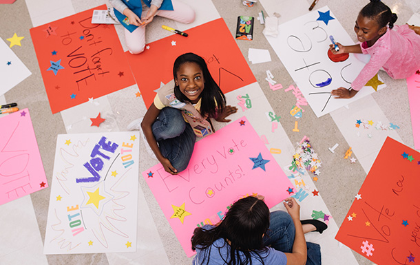 LWV Partners with Girl Scouts